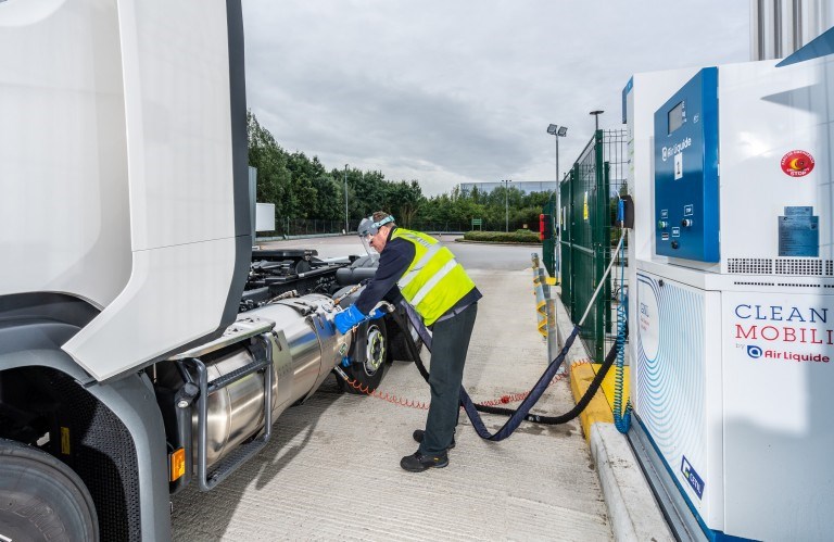 LNG stations can exist almost anywhere as the fuel is delivered by road tanker and stored in large cryogenic tanks for dispensing into vehicles
